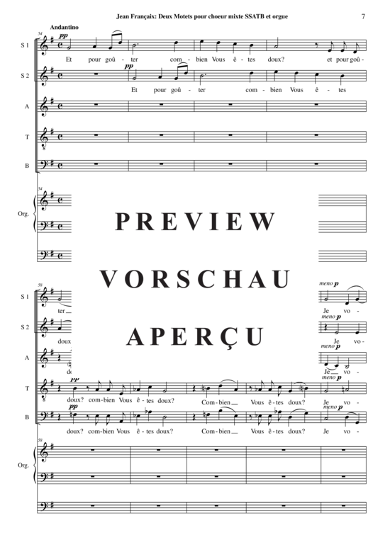 Product gallery: Page 8 of 15 Deux Motets , , (mixed choir SSATB + organ)