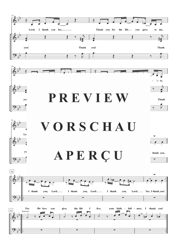 gallery: I Thank You, , Gemischter Chor SAB und Klavier