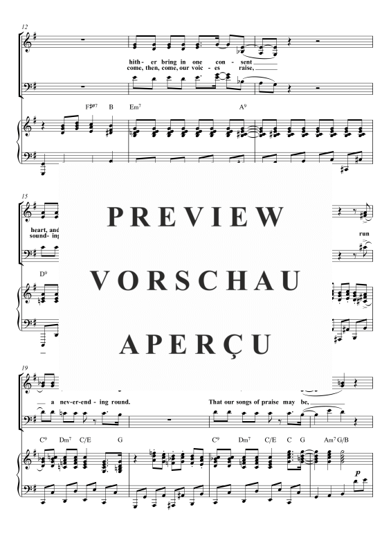 Produktgalerie: Seite 8 von 11 Come, O Come, Our Voices Raise, , Gemischter Chor SAB und Klavier