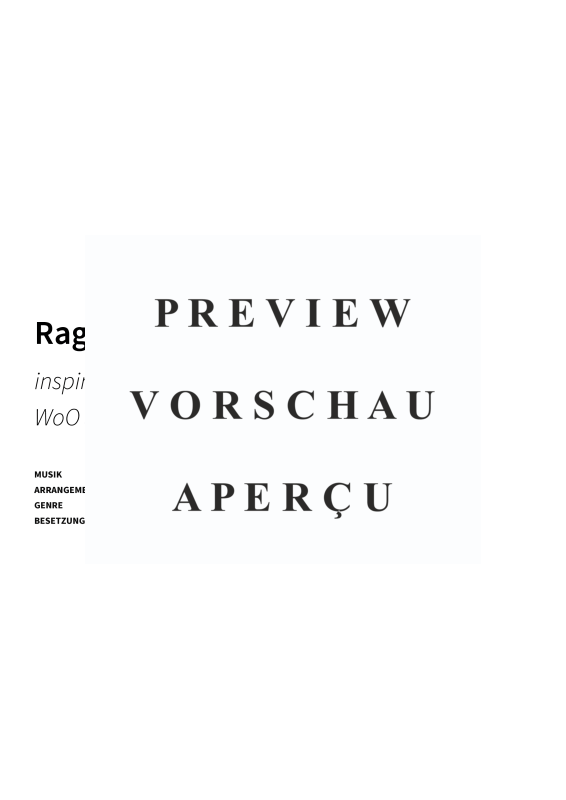 gallery: Ragtime für Elise - inspiriert durch Bagatelle Nr. 25 a-Moll, WoO 59, , Klavier Solo