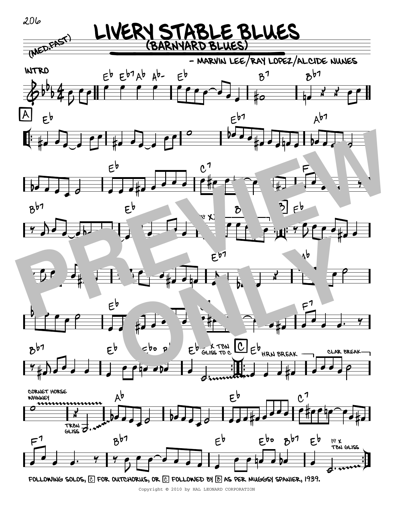 Produktbild zu: Livery Stable Blues (Barnyard Blues) (arr. Robert Rawlins)
