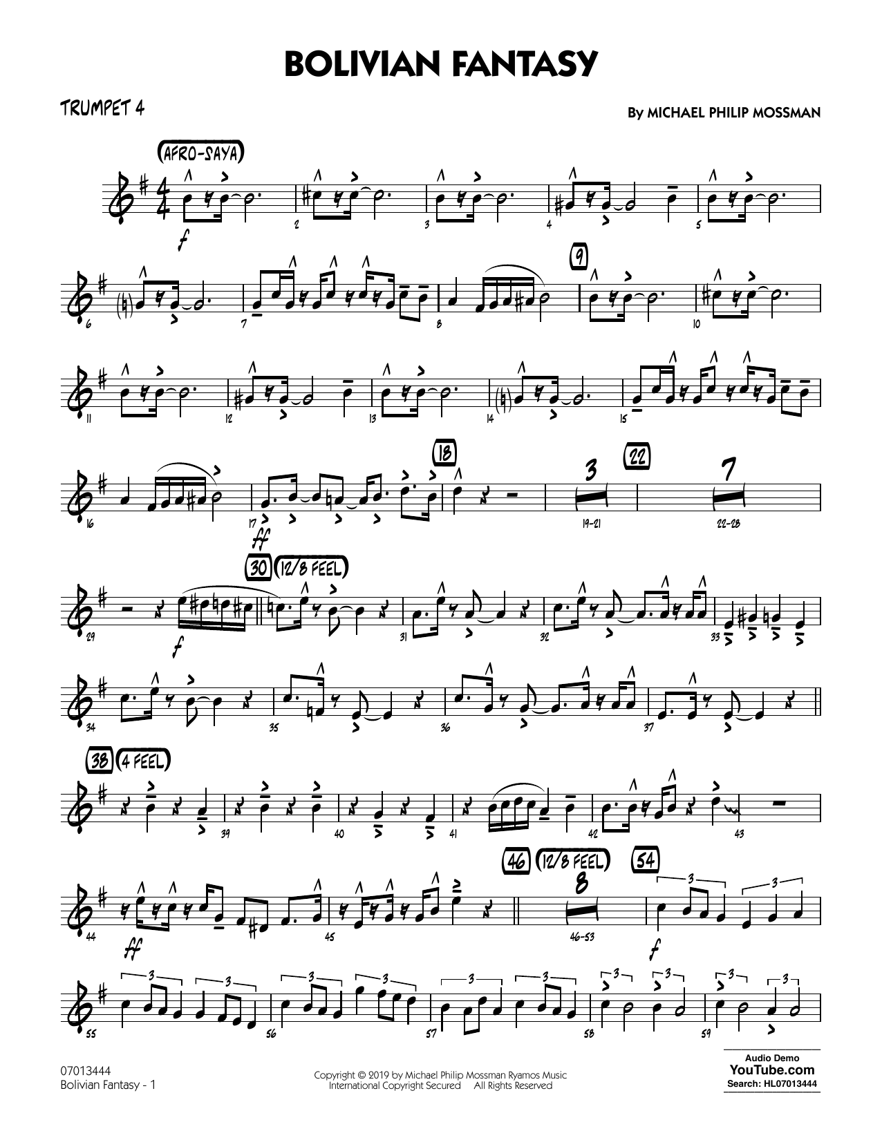 Produktgalerie: Seite 1 von 1 Bolivian Fantasy - Trumpet 4, Michael Philip Mossman