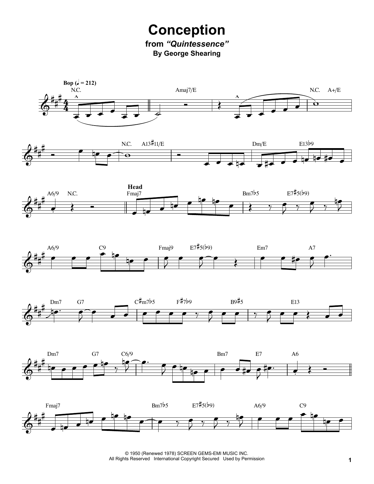 Product gallery: Page 1 of 1 Conception, Stan Getz