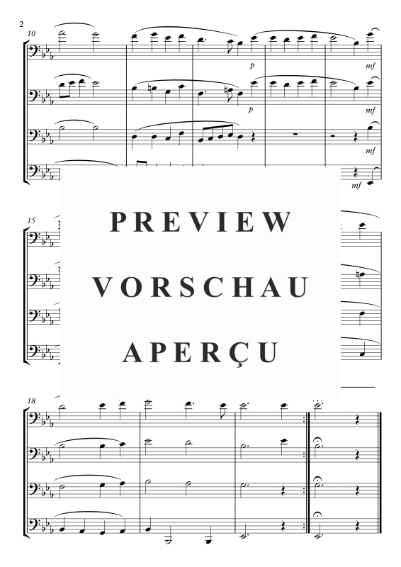 Produktgalerie: Seite 3 von 7 Herbei, oh ihr Gläubigen - Adeste fideles, , (Posaunen Quartett)