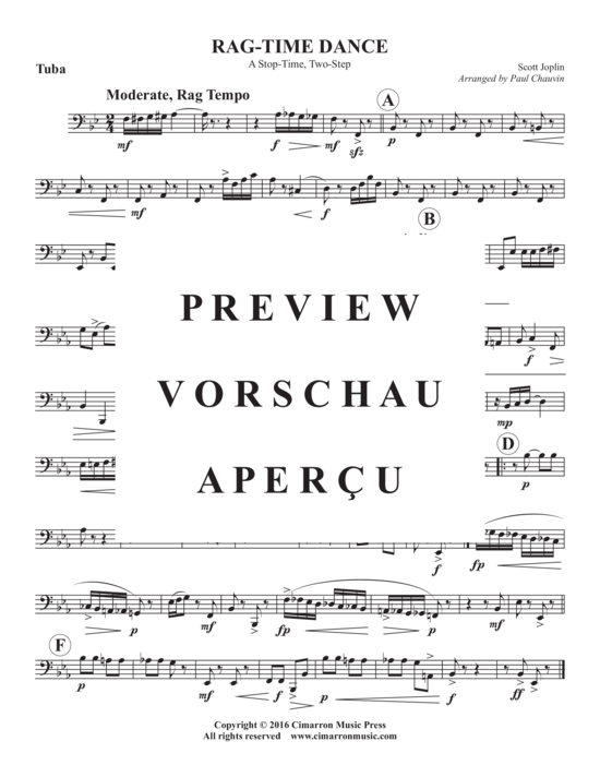 Produktgalerie: Seite 9 von 9 Ragtime Dance , , (Blechbläser Trio für Trompete in B, Horn in F oder Posaune + Tuba)