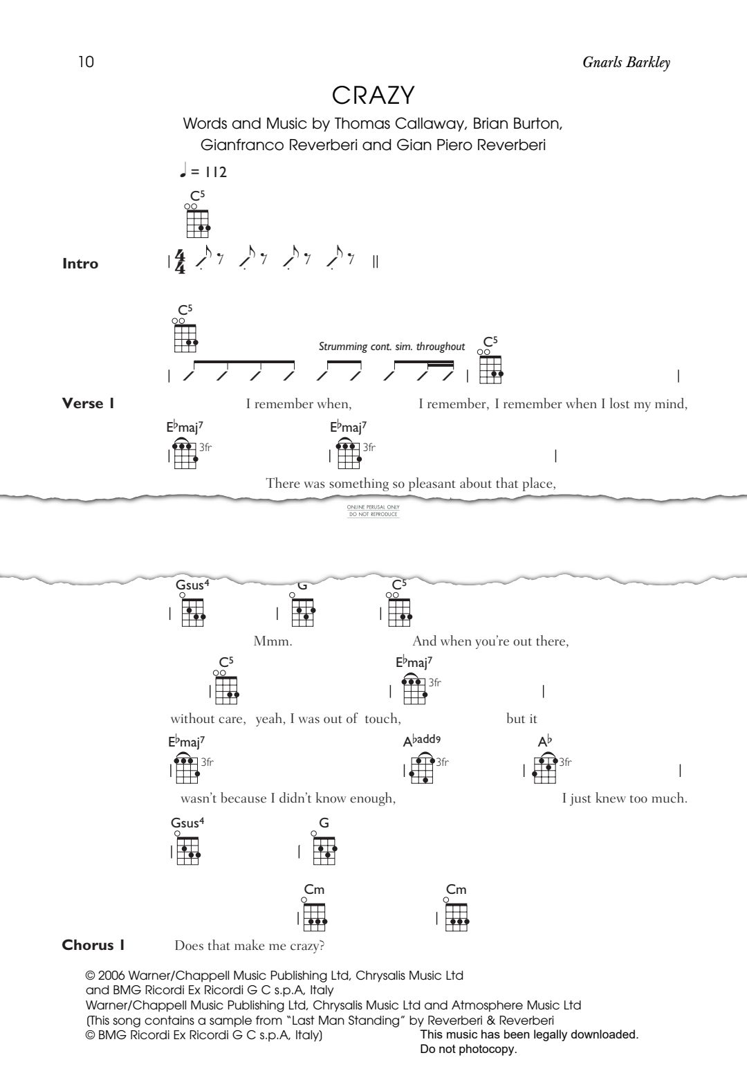 gallery: Crazy, Gnarls Barkley