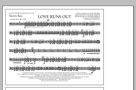 Product picture to: Love Runs Out - Electric Bass