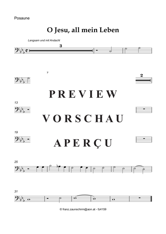 Product gallery: Page 5 of 8 O Jesu, all mein Leben bist du , , (Posaune + Klavier)