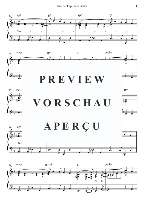Produktgalerie: Seite 6 von 7 Hört der Engel helle Lieder - als leichter Jazz-Swing und Jazz-Latin, , Klavier Solo