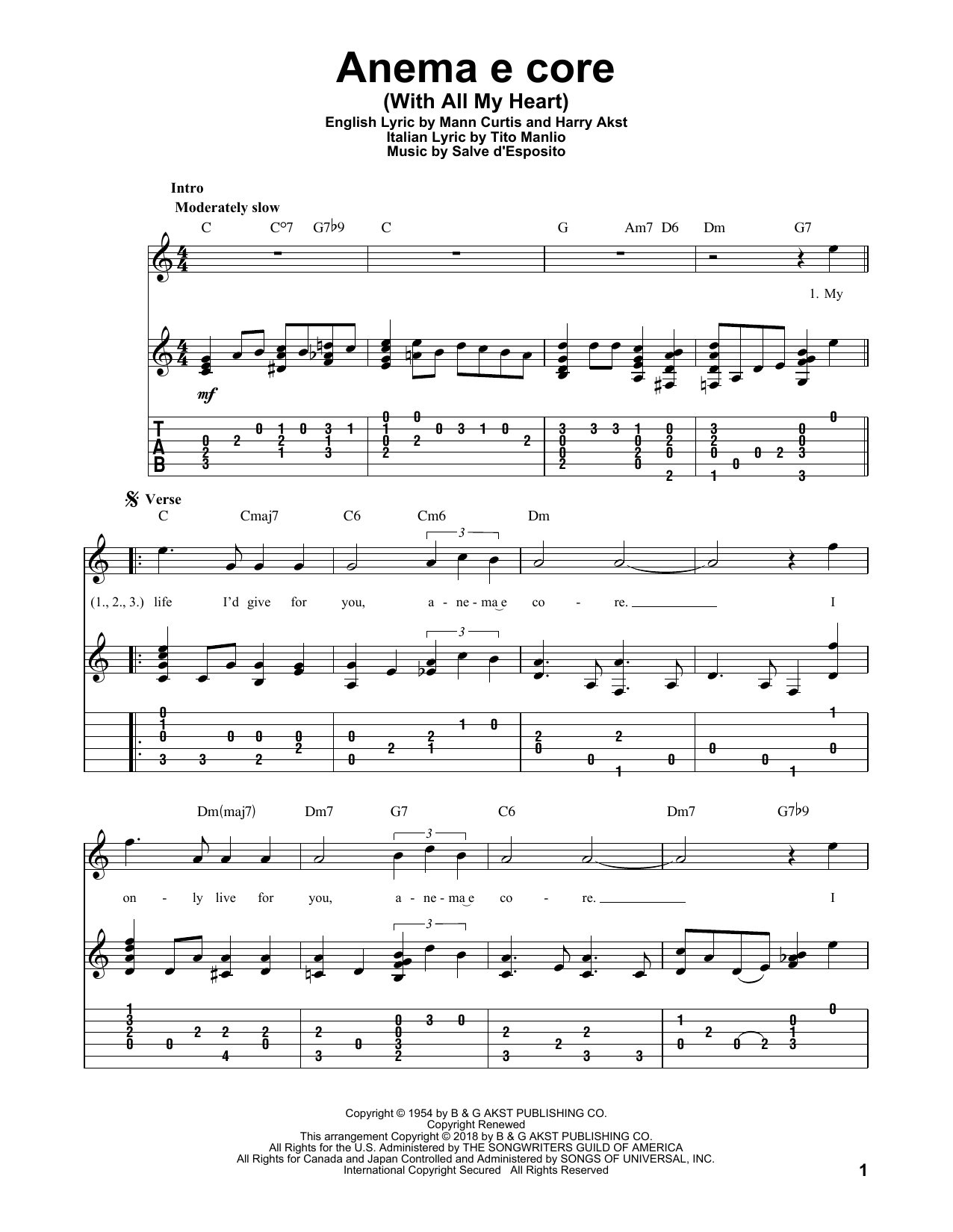 Produktbild zu: Anema E Core (With All My Heart)