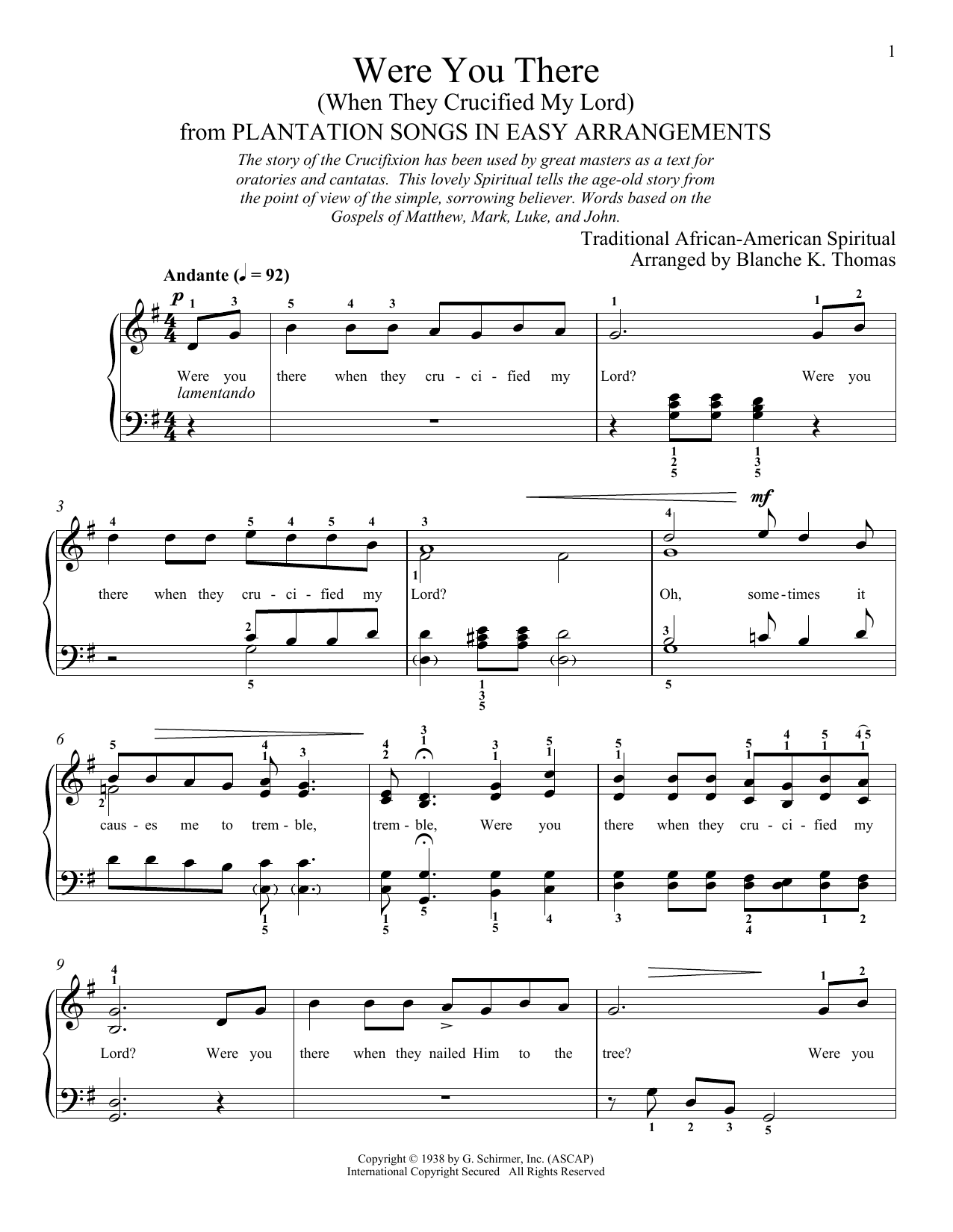 Produktbild zu: Were You There When They Crucified My Lord?