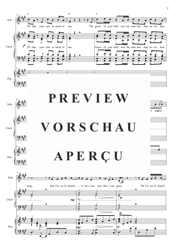 Produktgalerie: Seite 10 von 11 Ireland you are my home, , Solo Gesang, Gemischter Chor und Klavier