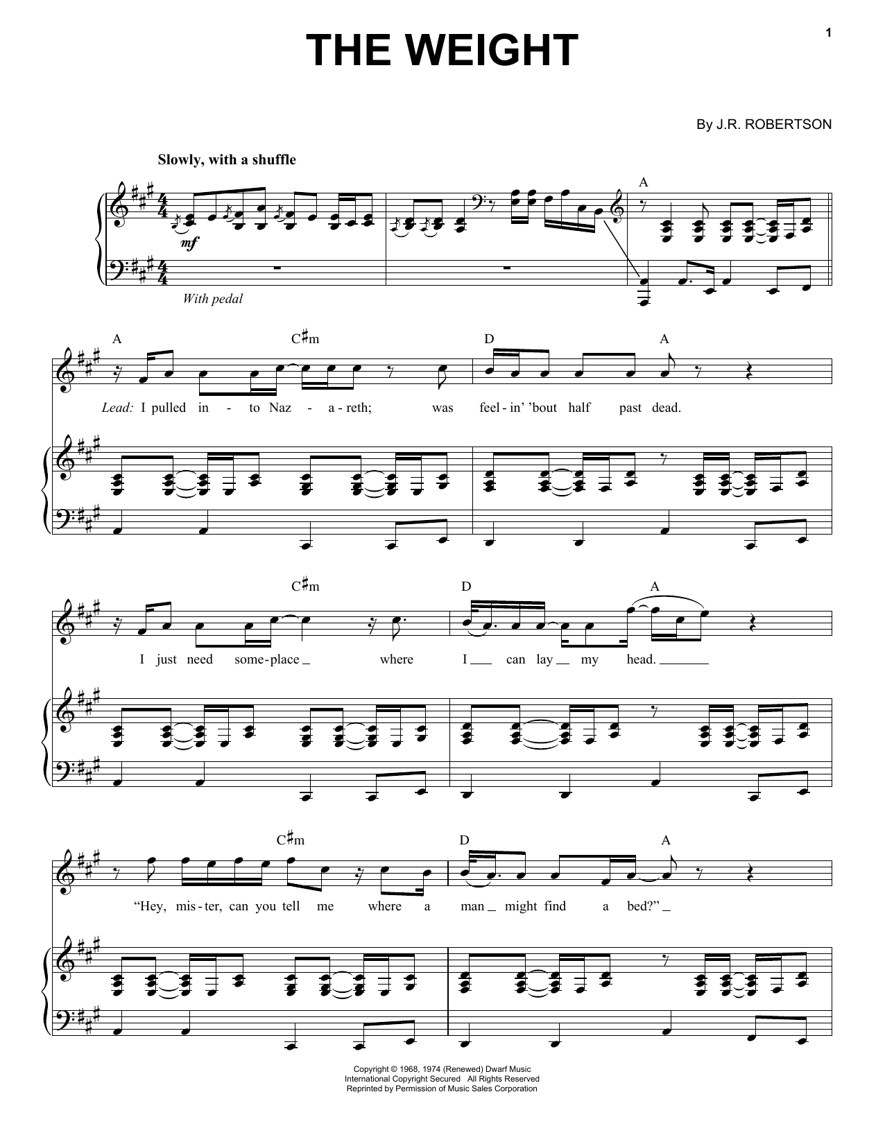 Product picture to:  The Weight - The Band