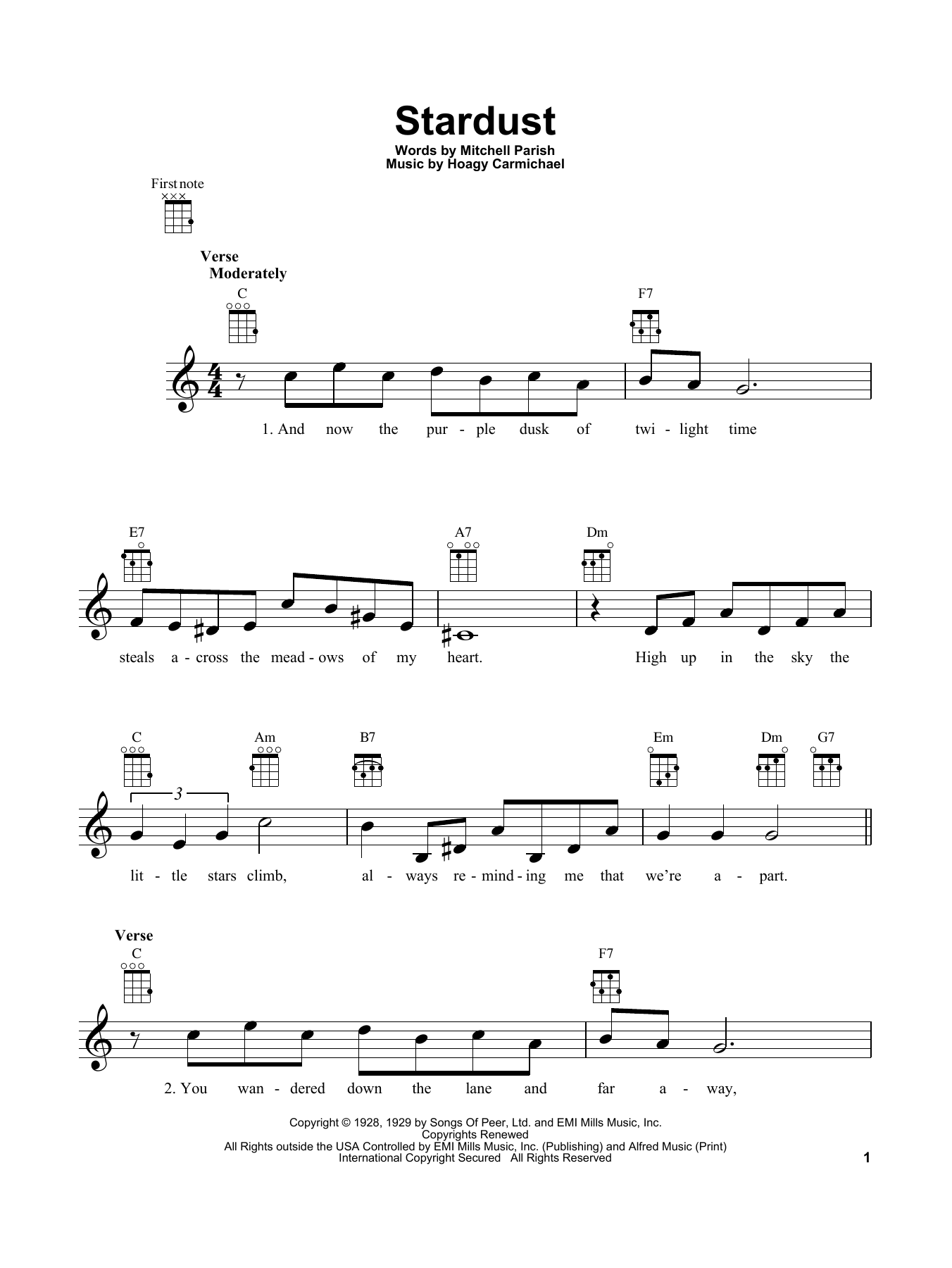 Product picture to:  Stardust - Hoagy Carmichael