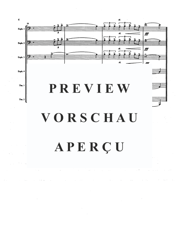 Produktgalerie: Seite 6 von 11 Fanfare and Chant, , Tuba Ensemble EEEETT