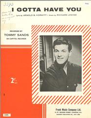 cover: I Gotta Have You, Tommy Sands