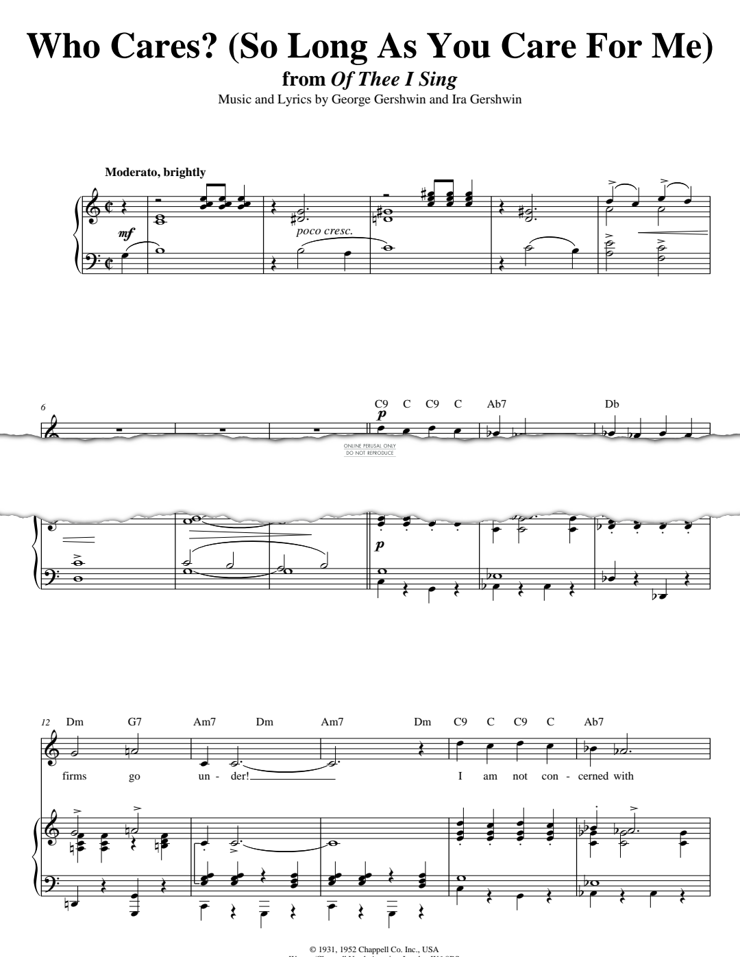 gallery: Who Cares?, George Gershwin