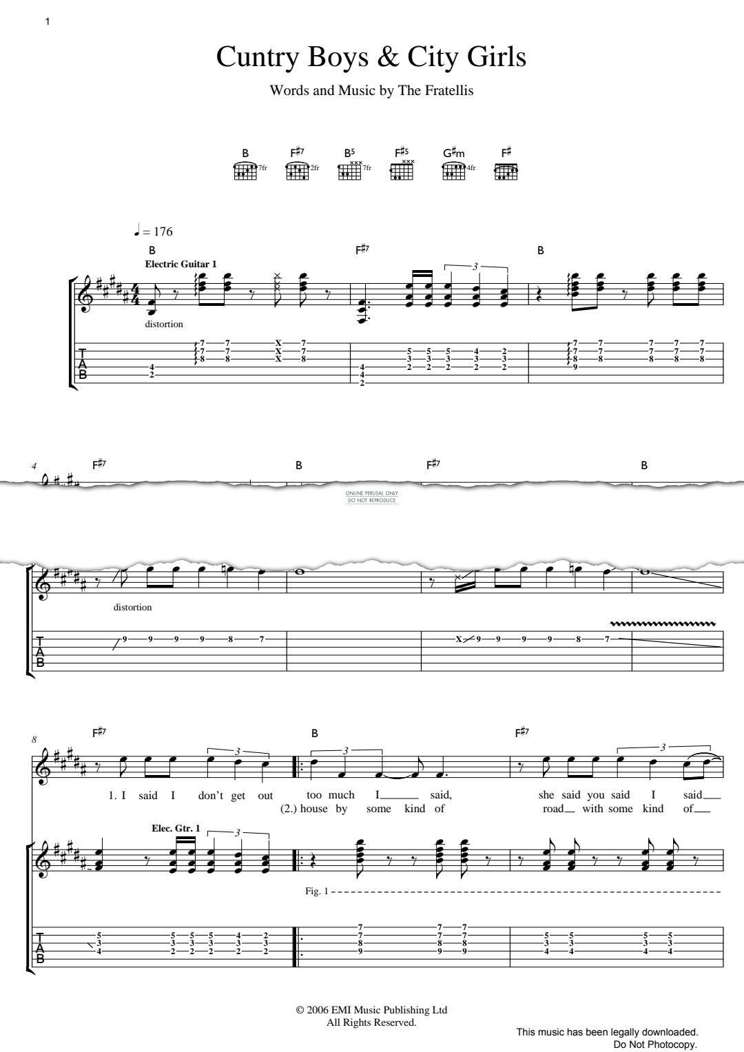 Product gallery: Page 1 of 1 Cuntry Boys And City Girls, The Fratellis