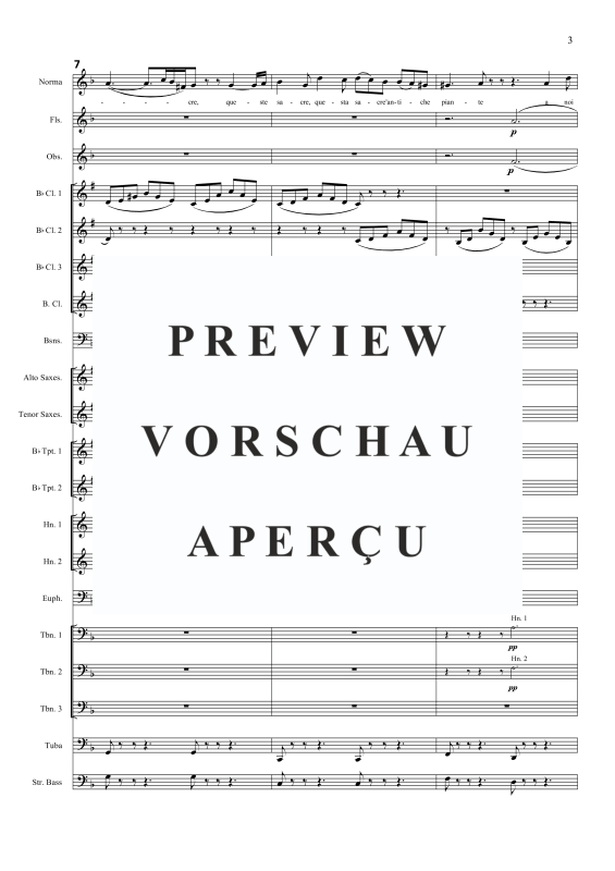 Produktgalerie: Seite 6 von 11 Casta Diva (aus Norma), , Sopran Solo und Blasorchester