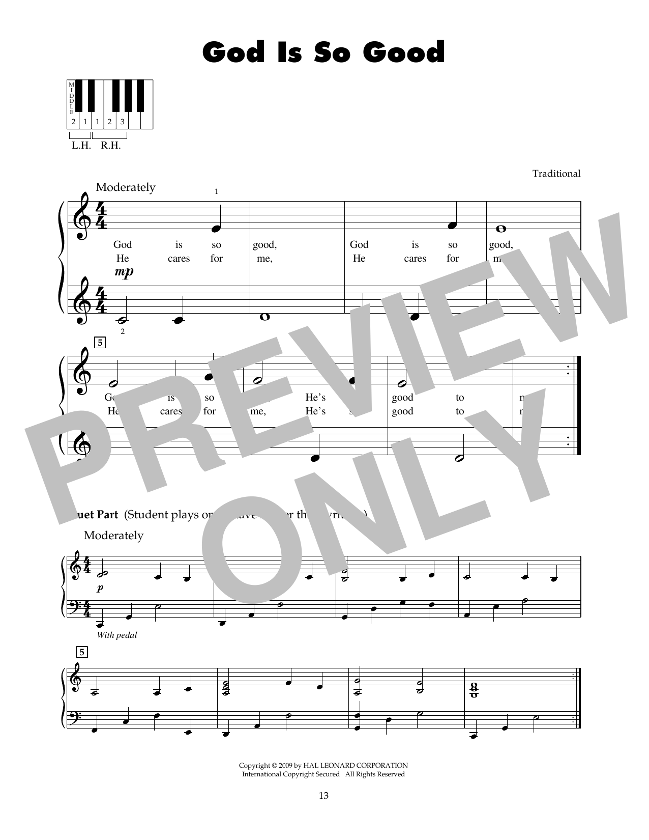 Produktgalerie: Seite 1 von 1 God Is So Good, Traditional, Klavier
