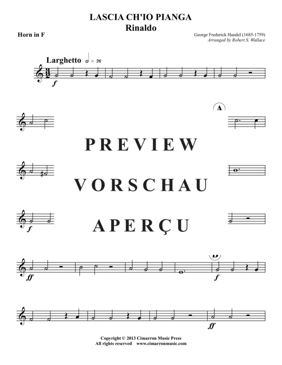 Produktgalerie: Seite 11 von 19 Lascia Ch'io Pianga , , (Blechbläser-Quintett + Orgel)