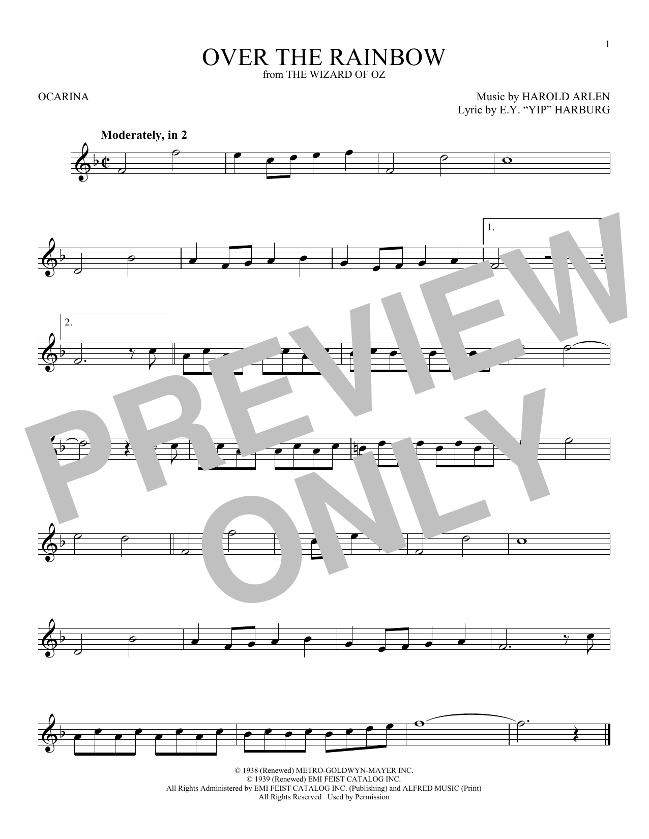 Product gallery: Page 1 of 1 Over The Rainbow (from The Wizard Of Oz), Judy Garland