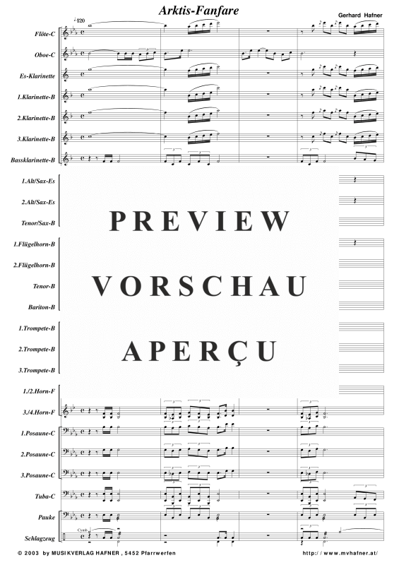 Product gallery: Page 6 of 11 Arktis-Fanfare, , (large wind orchestra)