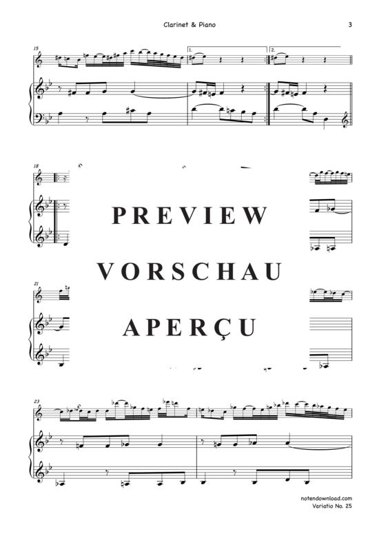 gallery: Variatio Nr. 25 (Goldberg-Variationen) , ,  (Klarinette in B + Klavier/Orgel)