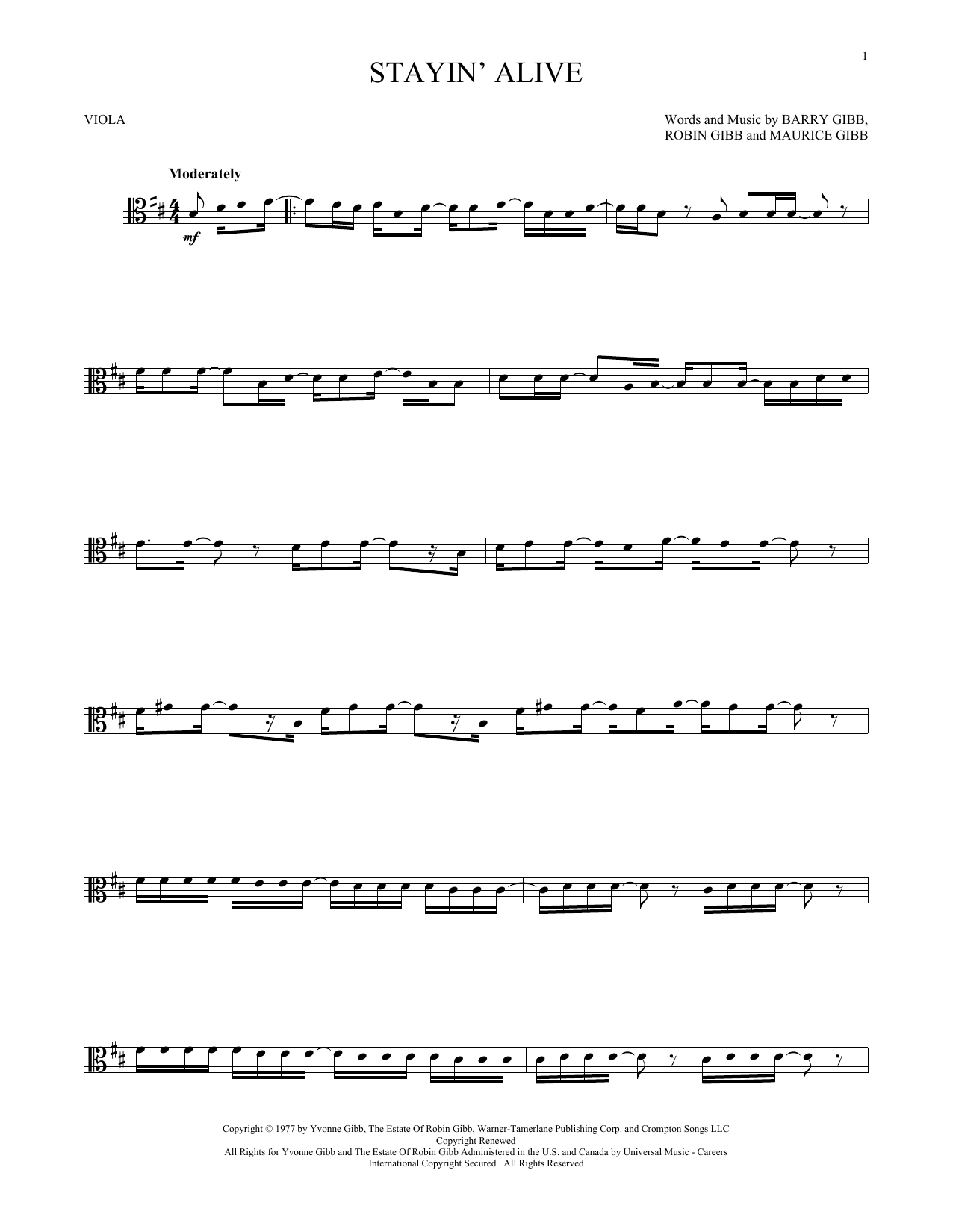 Product gallery: Page 1 of 1 Stayin' Alive, The Bee Gees