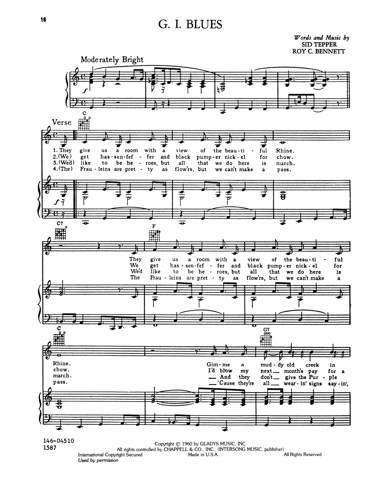Produktgalerie: Seite 1 von 1 G.I. Blues, Elvis Presley, Gesang, Gitarre, Klavier