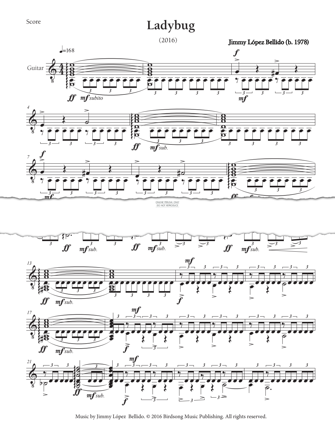 Produktgalerie: Seite 1 von 1 Ladybug, Jimmy Lopez Bellido, Gitarre