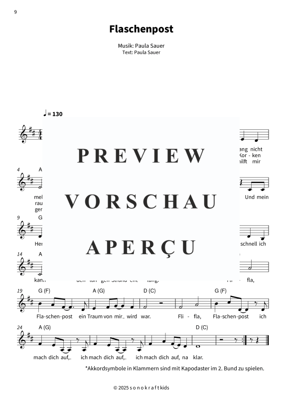 gallery: Jahreszeitenklänge - Liederreise durch Frühling, Sommer, Herbst und Winter, Sauer, Paula, (Gesang & Akkorde Leadsheet)