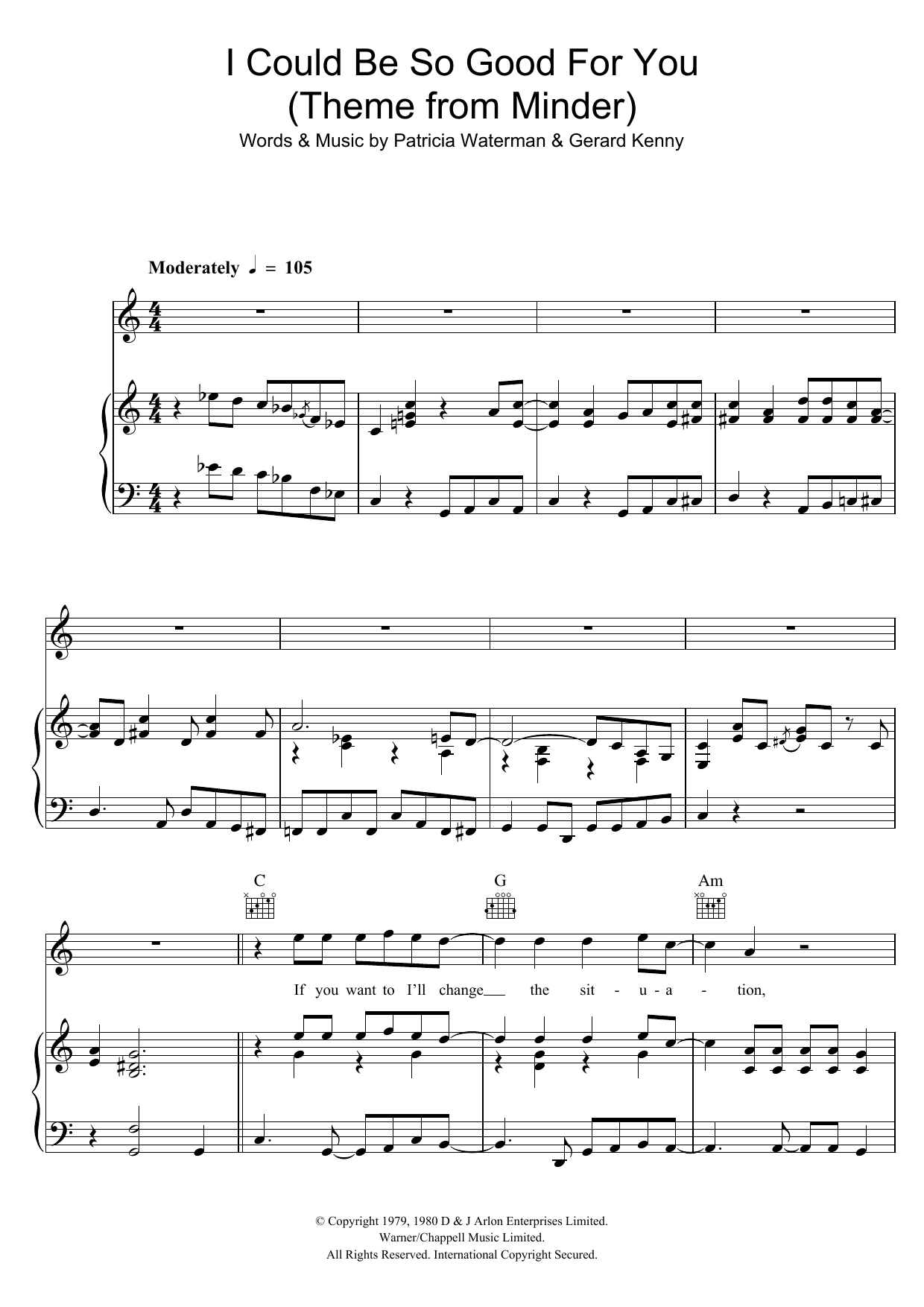 Product picture to: I Could Be So Good For You (Theme From Minder)