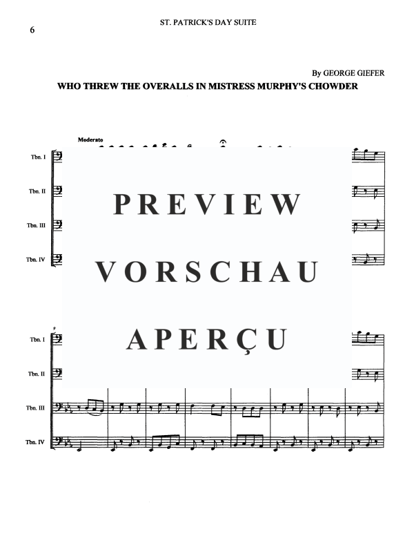 Produktgalerie: Seite 8 von 11 St. Patrick's Day Suite, , Posaunen Quartett