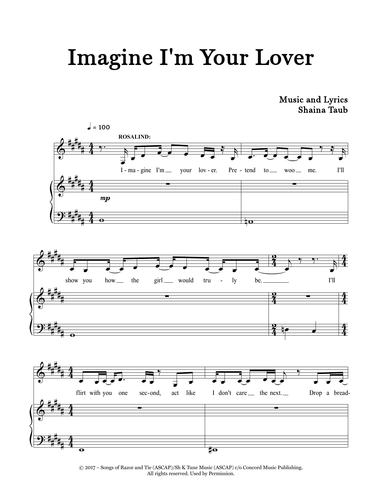 Produktbild zu: Imagine I'm Your Lover (from As You Like It)