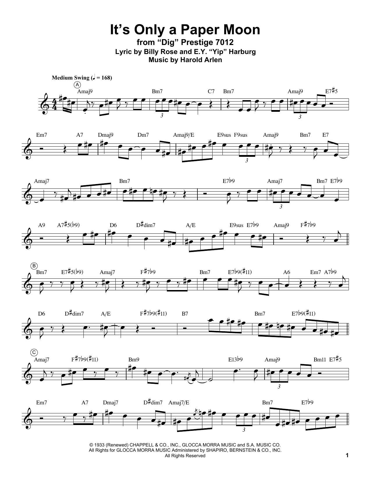 Produktgalerie: Seite 1 von 1 It's Only A Paper Moon, Miles Davis, Trompete