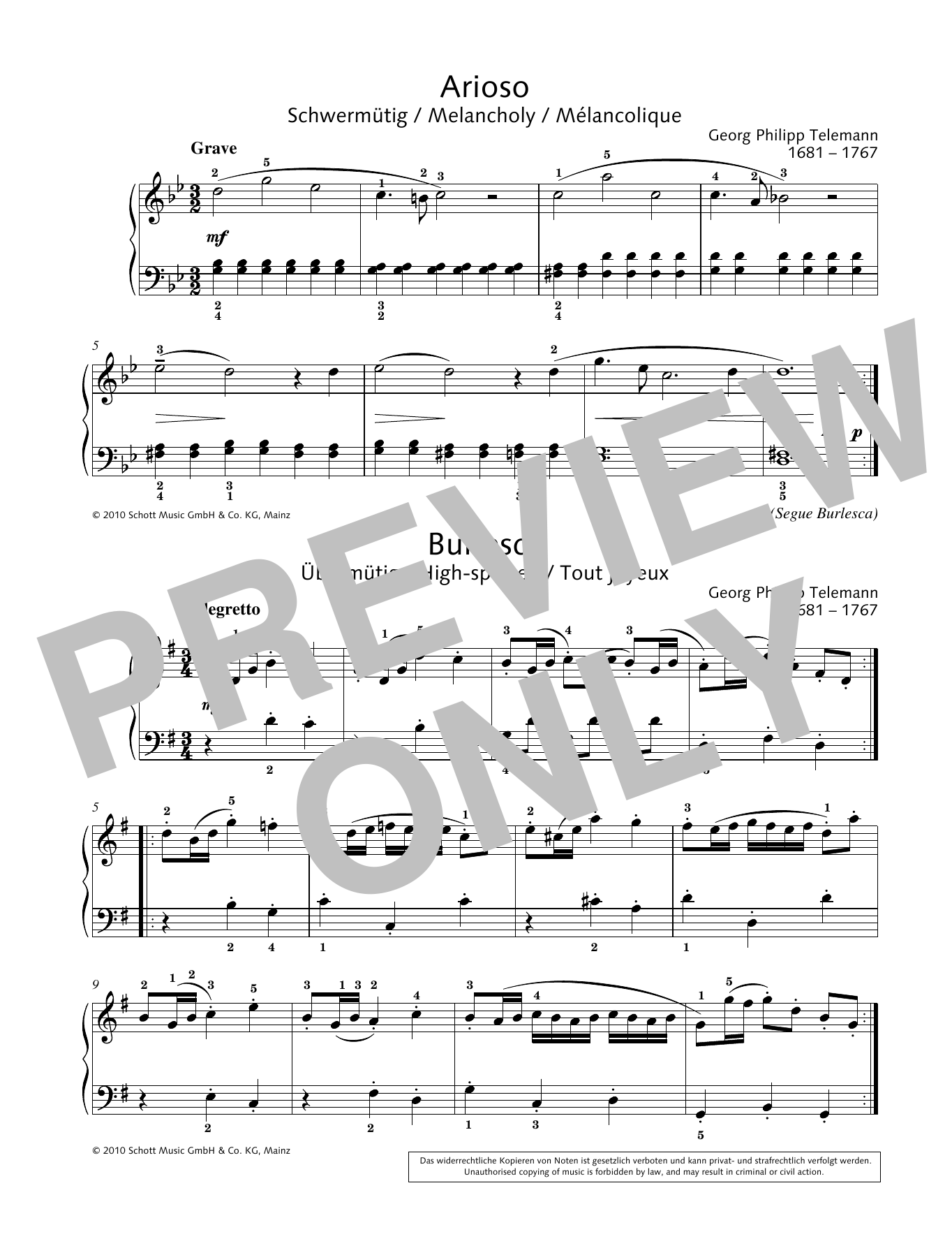 Produktbild zu: Arioso-Burlesca