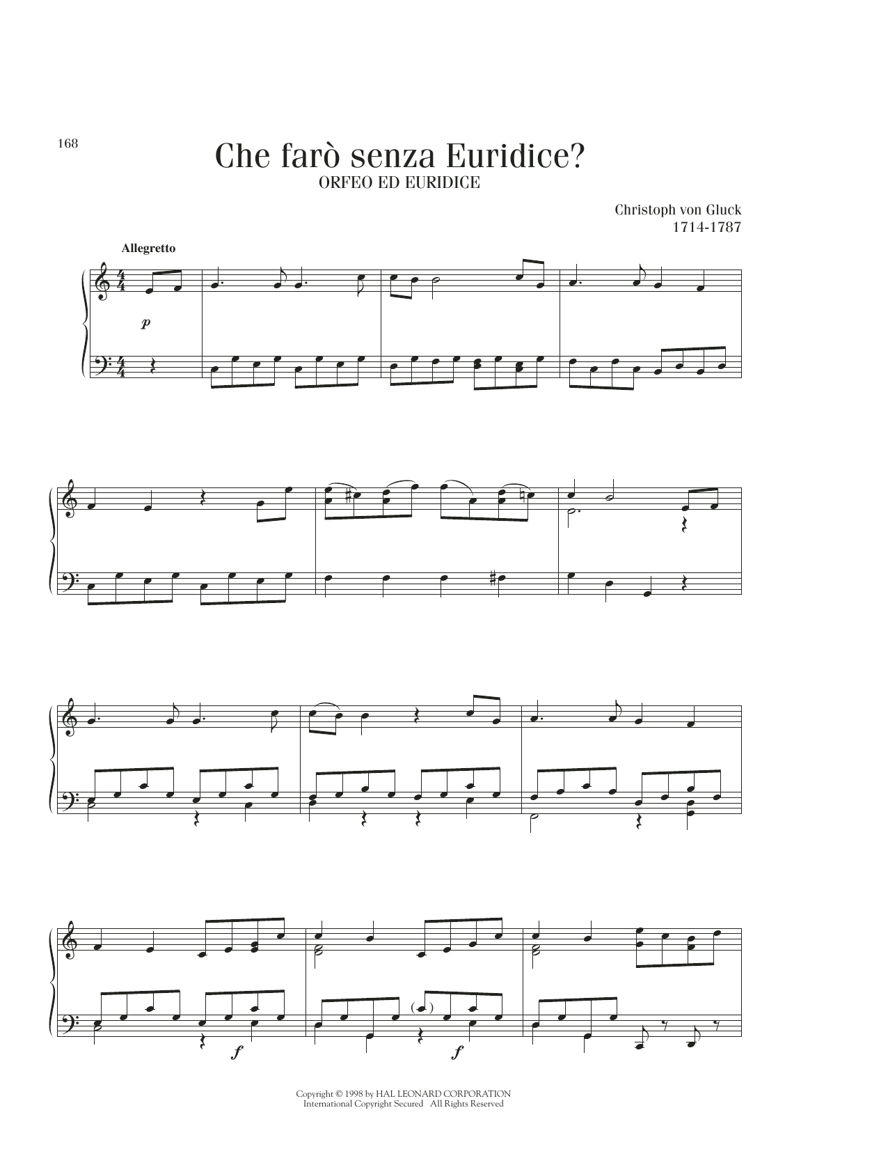 Produktbild zu: Che Faro Senza Euridice? (Orpheus And Eurydice)
