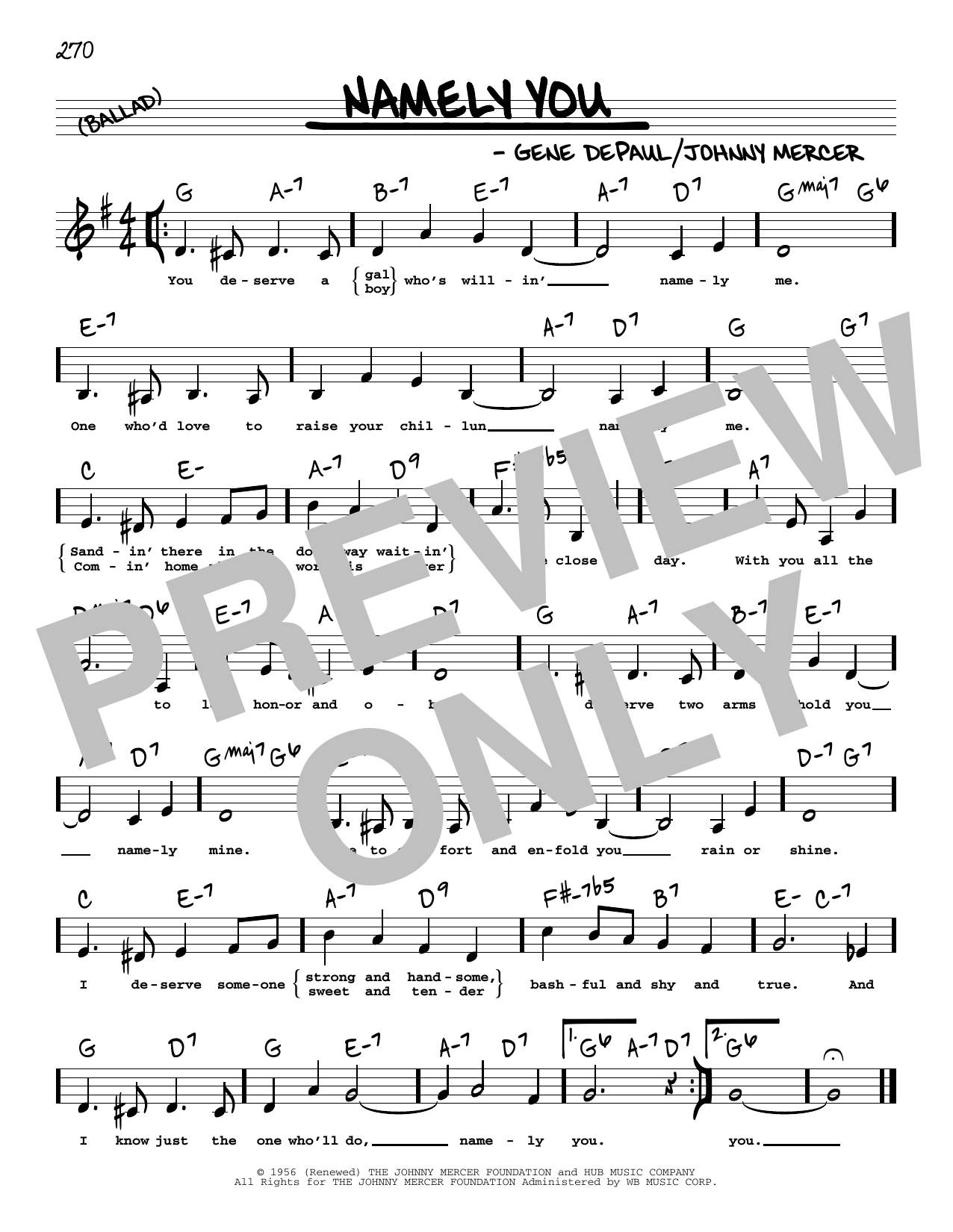 Produktbild zu: Namely You (Low Voice)