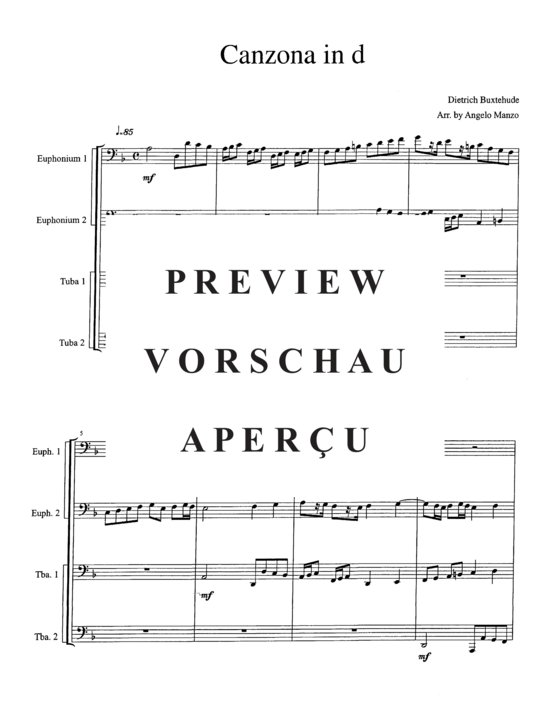 Product gallery: Page 3 of 21 Canzona in d , , (Tuba Quartett EETT)