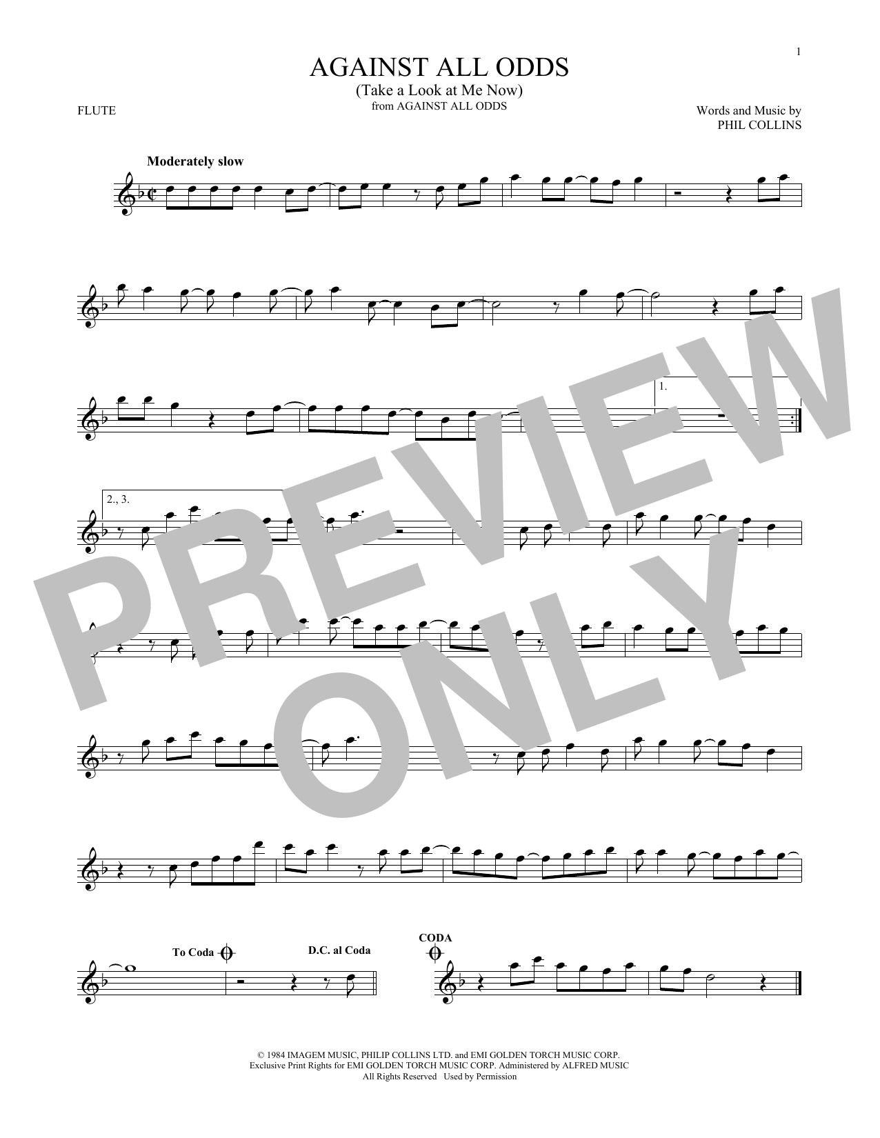 Product gallery: Page 1 of 1 Against All Odds (Take A Look At Me Now), Phil Collins