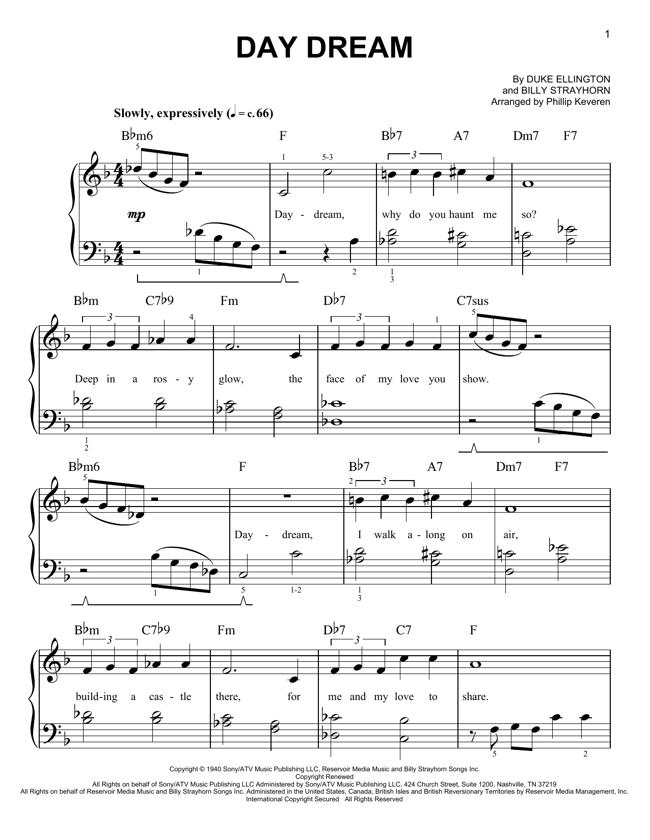 Produktbild zu: Day Dream (arr. Phillip Keveren)