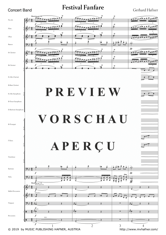 Product gallery: Page 6 of 11 Festival Fanfare, , (large wind orchestra)