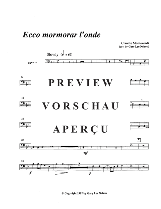 gallery: Ecco Mormorar l´onde , , (Tuba Quntett EETTT)