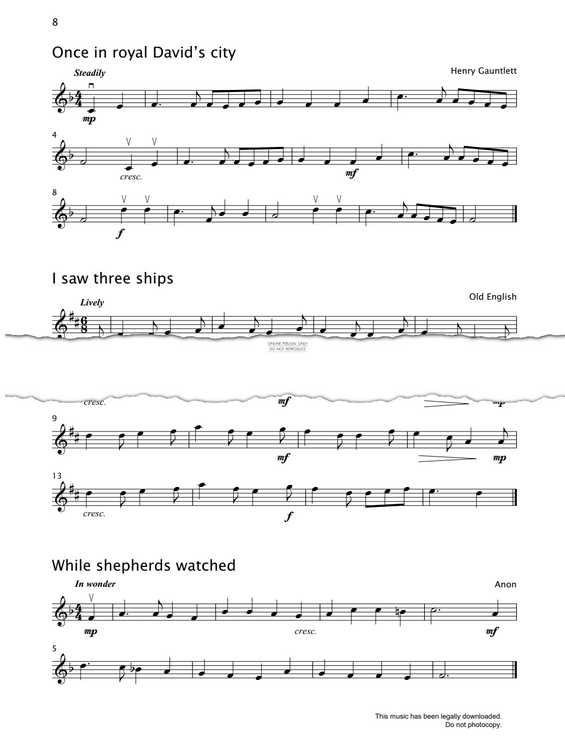 gallery: While Shepherds Watched Their Flocks, Traditional, Violine