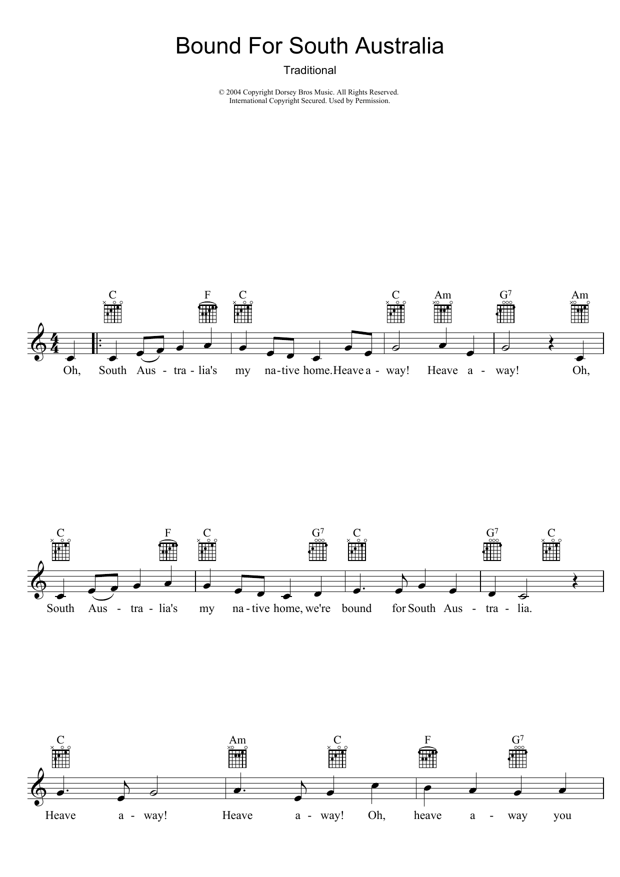 Produktgalerie: Seite 1 von 1 Bound For South Australia, Traditional, Melodieinstrument