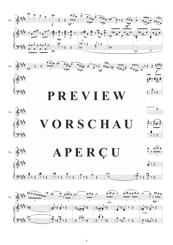 Produktgalerie: Seite 7 von 11 Streichquartett Nr. 2 in E-Dur, , Violine und Klavier