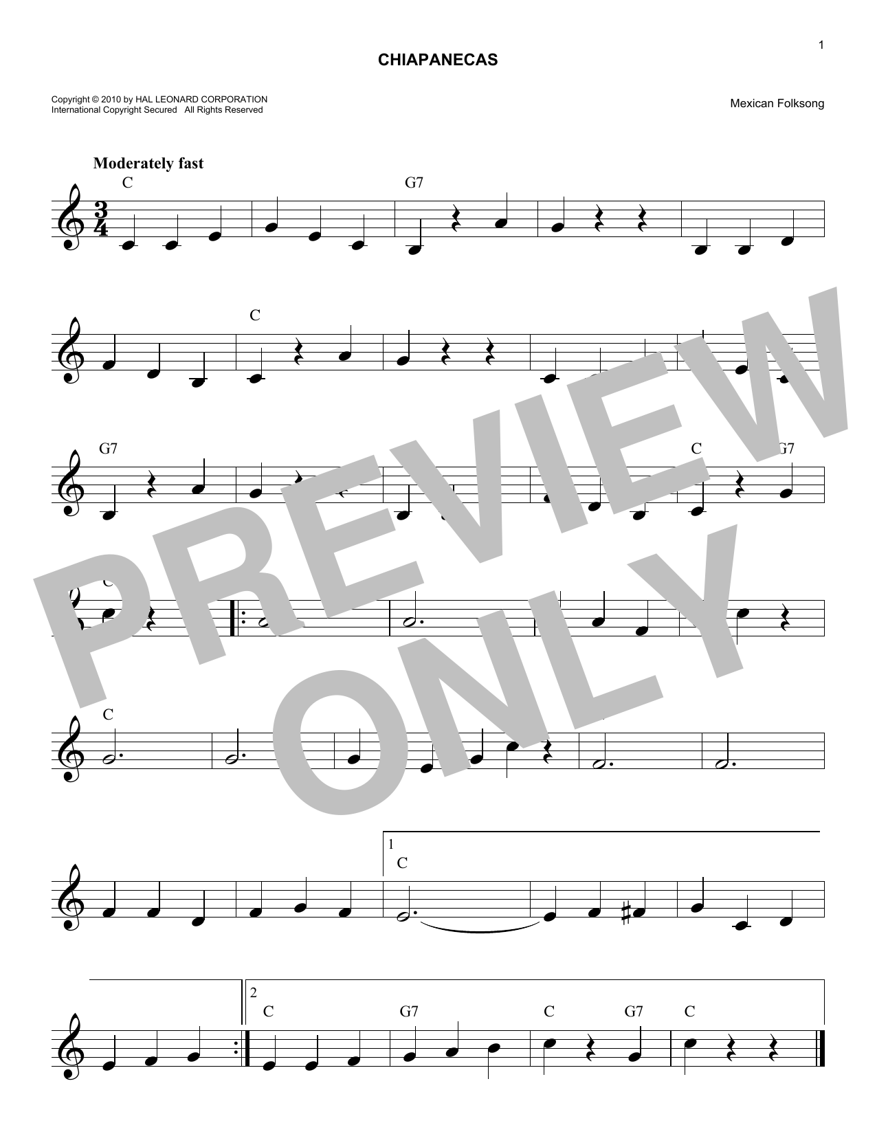Produktgalerie: Seite 1 von 1 Chiapanecas, Mexican Folk Song
