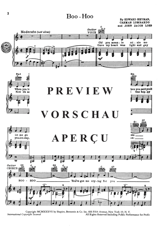 Produktgalerie: Seite 3 von 8 Boo-Hoo , Lombardo, Guy, Klavier und Gesang