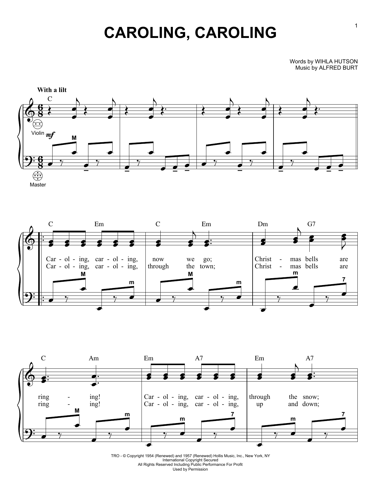 Product gallery: Page 1 of 1 Caroling, Caroling, Alfred Burt